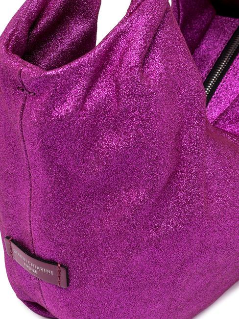 AGNESE Bolso en piel laminada Rosa caliente - Bolsos Mujer