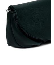 GIANNI CHIARINI ADELE Bolso de mano de piel con bandolera de metal de color verde oscuro - Bolsos Mujer - 3