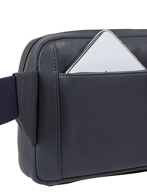 NABUCCO Bolsa de cuero azul - Riñoneras