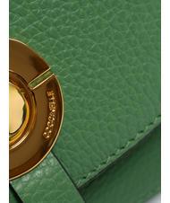 COCCINELLE MARGHERITA Bolso Saddle de piel martillada menta - Bolsos Mujer - 5