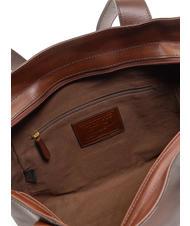 THE BRIDGE CARLOTTA Bolso shopping de piel al hombro BROWN - Bolsos Mujer - 4