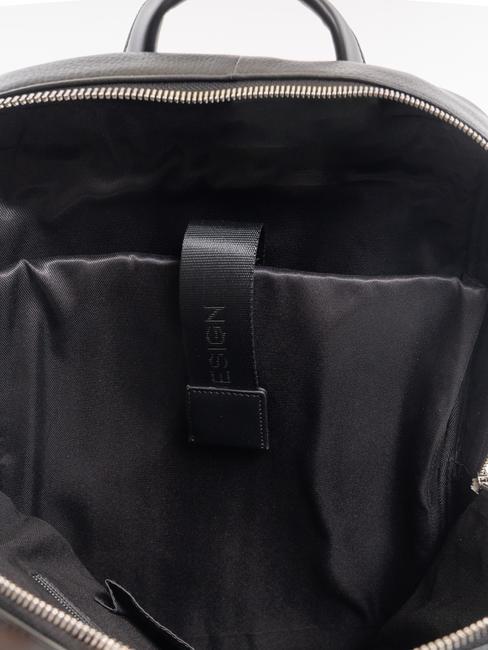 SQUARED Mochila de piel para portátil de 15" negro - Mochilas para portátil