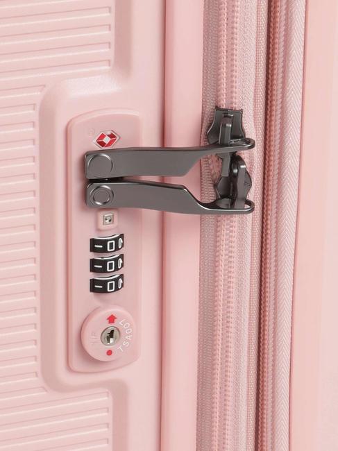 FORZA Set de 3 carros extensibles: cabina+mediano+grande rosa - Set Trolley