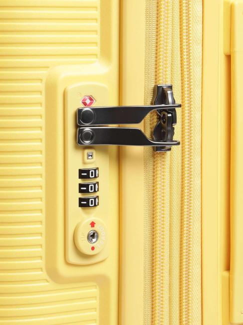 FORZA Carro extensible para equipaje de mano amarillo - Equipaje de mano