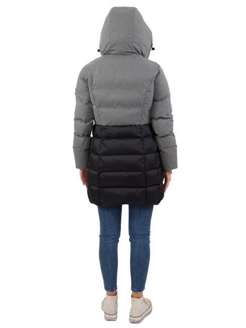 CIRRUS LT Chaqueta de plumas con capucha gris melange - negro - Chaquetas de plumas de mujer