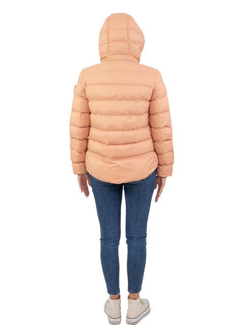 NISTON NY Plum&iacute;fero corto con capucha marr&oacute;n bombay - Chaquetas de plumas de mujer