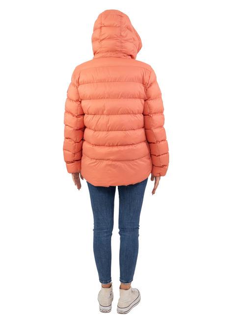 NISTON NY Plumífero corto con capucha tierra de siena - Chaquetas de plumas de mujer