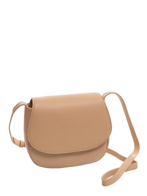 CHERRY Bolso bandolera mini de piel tostado - Bolsos Mujer