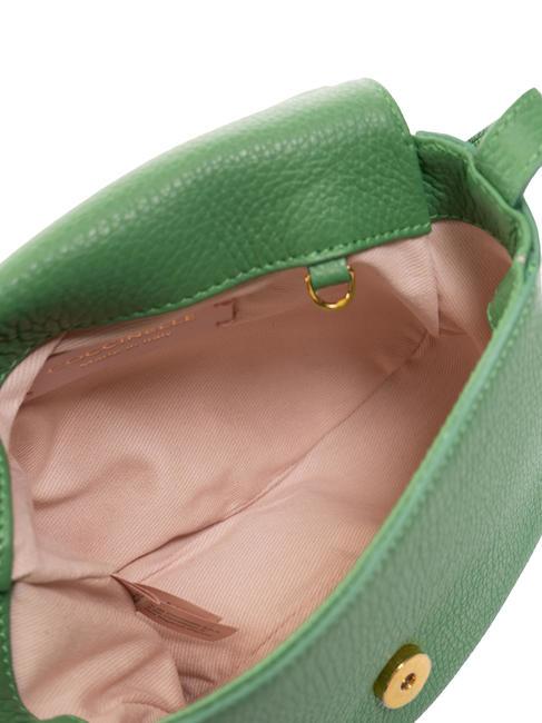 CHERRY Bolso bandolera mini de piel menta - Bolsos Mujer