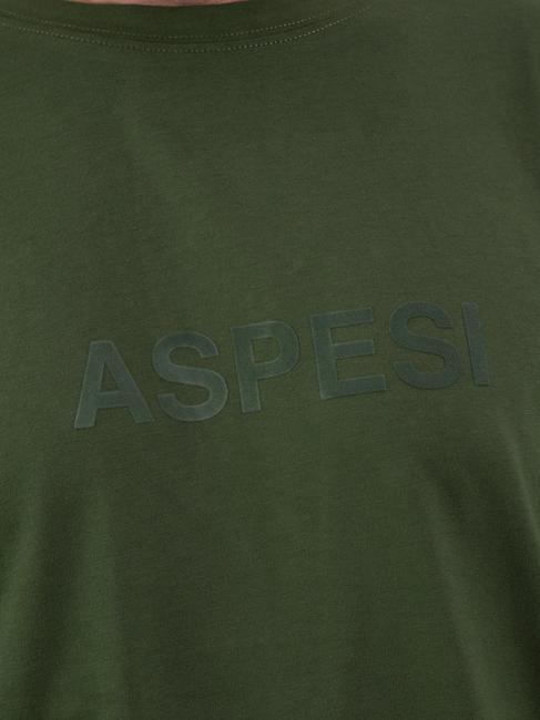 BASIC FLOCK Camiseta de algodón con logo militar - camiseta