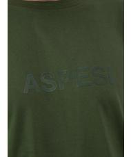 ASPESI BASIC FLOCK Camiseta de algodón con logo militar - camiseta - 2