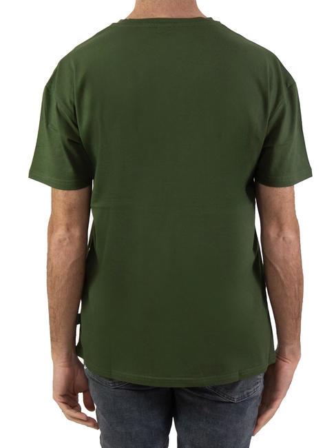 BASIC FLOCK Camiseta de algodón con logo militar - camiseta