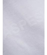 ASPESI BASIC FLOCK Camiseta de algodón con logo blanco - camiseta - 2