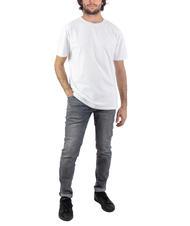 ASPESI BASIC FLOCK Camiseta de algodón con logo blanco - camiseta - 5