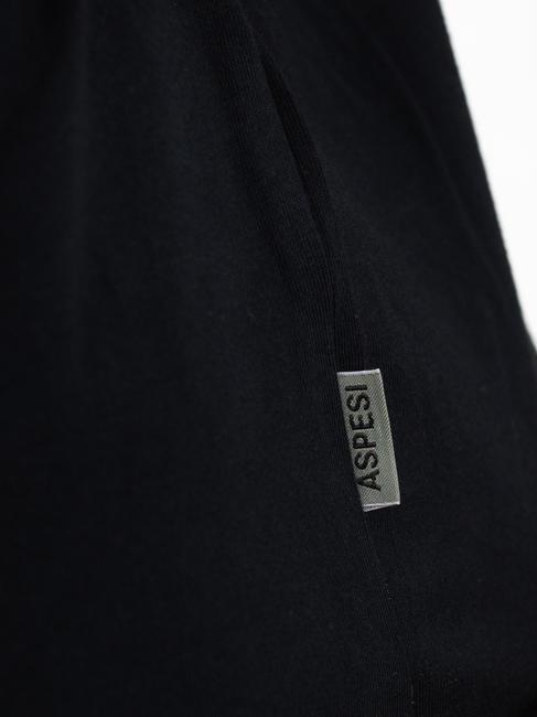 BASIC Camiseta de algodón con logo negro - camiseta