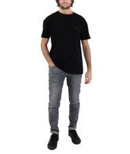 ASPESI BASIC Camiseta de algodón con logo negro - camiseta - 5