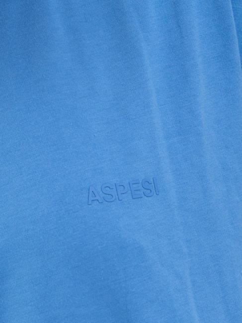BASIC Camiseta de algodón con logo azul claro - camiseta