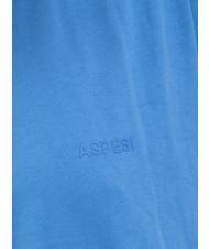 ASPESI BASIC Camiseta de algodón con logo azul claro - camiseta - 3