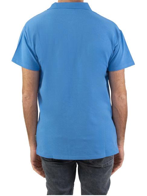 BASIC Polo elástico de manga corta azul claro - camisa polo