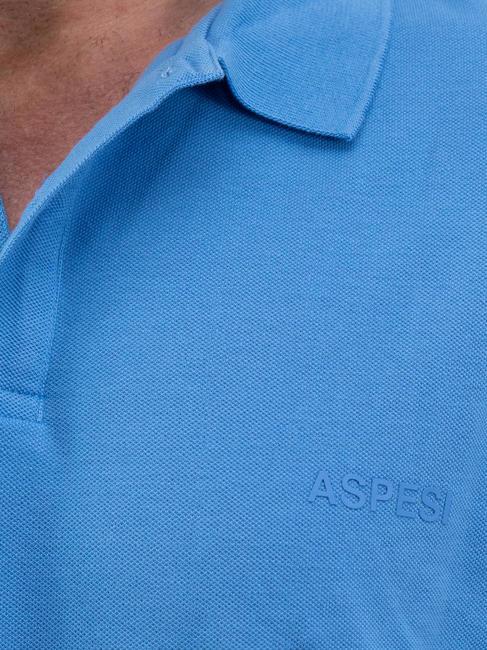 BASIC Polo elástico de manga corta azul claro - camisa polo