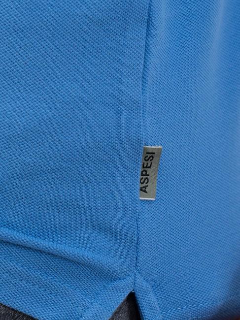 BASIC Polo elástico de manga corta azul claro - camisa polo