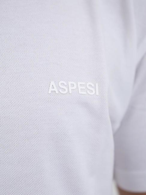 BASIC Polo elástico de manga corta blanco - camisa polo