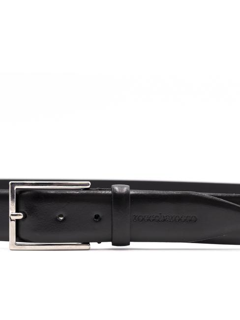 LEATHER Cinturón de cuero negro - Cinturones