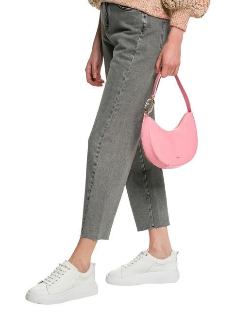 PRIMAVERA Bolso hobo de piel geranio - Bolsos Mujer