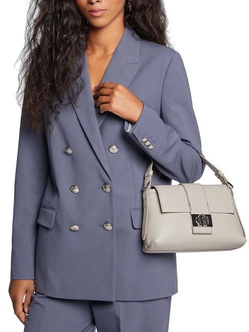 CHARLOTTE Bolso de mano, con bandolera perla - Bolsos Mujer