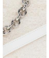 FURLA MOON Bolso bandolera con bandolera algodón blanco - Bolsos Mujer - 3