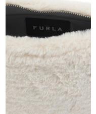 FURLA MOON Bolso bandolera con bandolera algodón blanco - Bolsos Mujer - 5