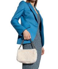 FURLA MOON Bolso bandolera con bandolera algodón blanco - Bolsos Mujer - 6