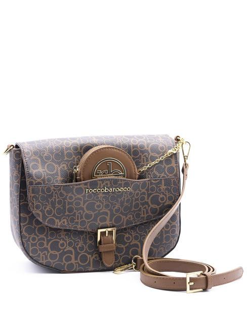 GIADA bolsa de hombro marrón/negro - Bolsos Mujer