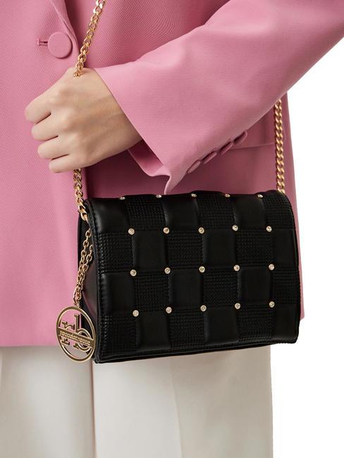 DIAMANTE  Mini bolso de hombro/bandolera negro - Bolsos Mujer