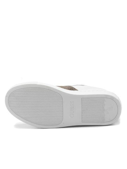 TODA zapatillas bajas Blanco / marr&oacute;n - Zapatos Mujer