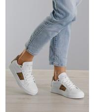 GUESS TODA zapatillas bajas Blanco / marr&oacute;n - Zapatos Mujer - 5