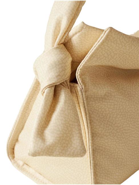 LOVER NYLON Bolso hobo peque&ntilde;o con bandolera manzanilla/cuero - Bolsos Mujer