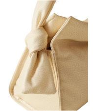 BORBONESE LOVER NYLON Bolso hobo peque&ntilde;o con bandolera manzanilla/cuero - Bolsos Mujer - 3