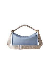 BORBONESE HORSEBACK NYLON Bolso de mano con bandolera topacio/gris claro - Bolsos Mujer - 3