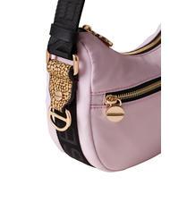 BORBONESE ECO LINE NYLON Bolso bandolera mini luna hortensia/op natural - Bolsos Mujer - 4