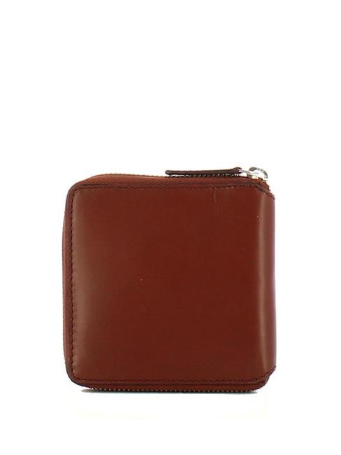 PITIGLIANO Billetera de cuero Marrón / Paladio - Carteras Hombre