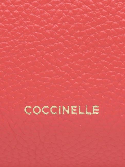 BEAT CLUTCH Bolso de mano de piel martillada arándanos - Bolsos Mujer