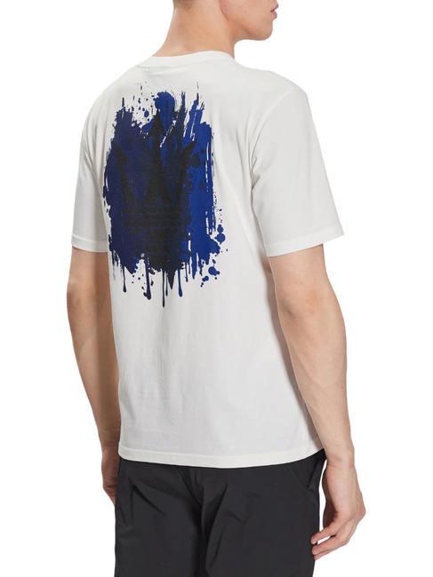 MASERATI Camiseta de algodón con estampado maxi blanco - camiseta