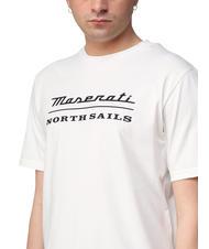 NORTH SAILS MASERATI Camiseta de algodón con estampado maxi blanco - camiseta - 3