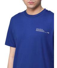 NORTH SAILS MASERATI Camiseta de algod&oacute;n con estampado azul el&eacute;ctrico - camiseta - 3