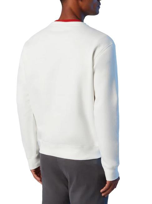 ROUND LOGO Sudadera de algodón con cuello redondo Malvavisco - Sudaderas