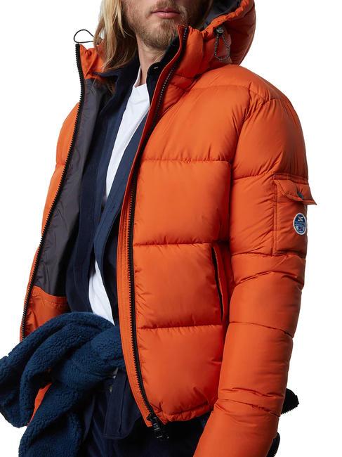BEAM PUFFER chaqueta con capucha llama de oro - Chaquetas de plumas para hombre