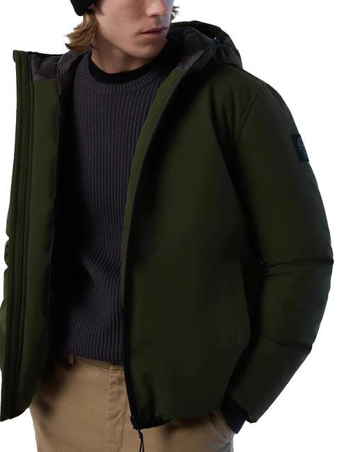 HOBART chaqueta con capucha noche del bosque - Chaquetas de plumas para hombre