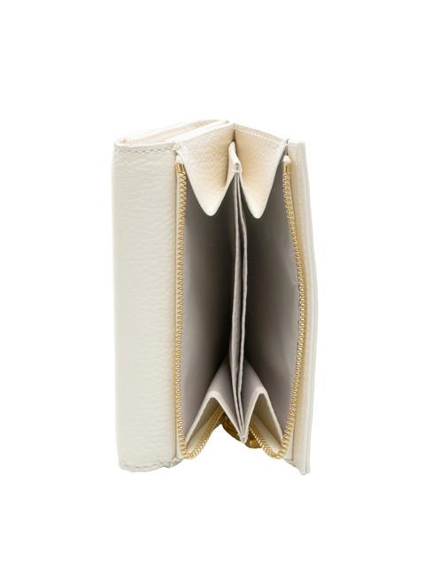 KATTIE Cartera de piel de grano medio leche de coco - Carteras Mujer