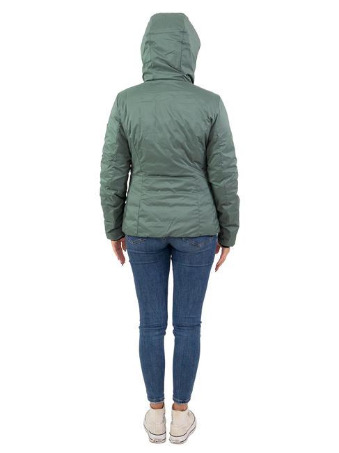 SCIRE NY DOUBLE Plum&iacute;fero de doble cara con capucha. bosque oscuro - azul grafito - Chaquetas de plumas de mujer
